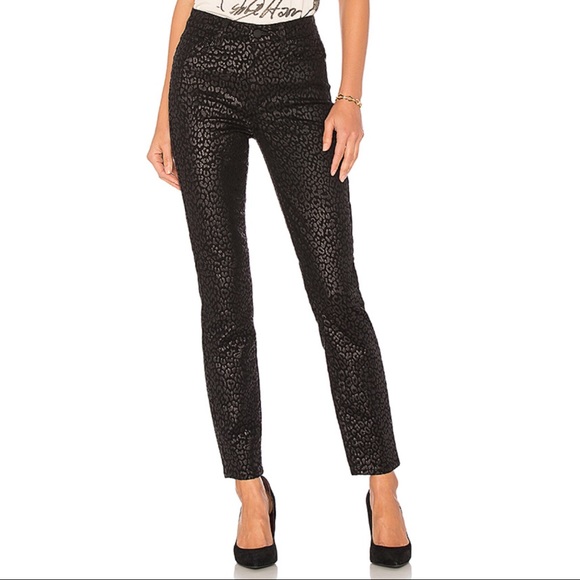 Paige Hoxton Ultra Skinny Black Leopard 